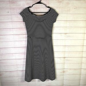 Boden Navy‎ Blue Striped Dress Size 4R